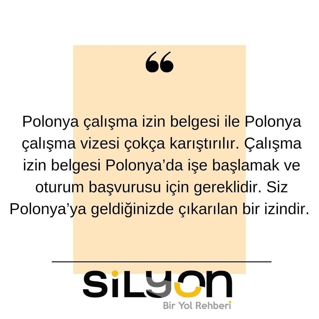 Polonya çalışma izin belgesi ile Polonya çalışma vizesi çokça karıştırılır. Çalışma izin belgesi Polonya’da işe başlamak ve oturum başvurusu için gereklidir. Siz Polonya’ya geldiğinizde çıkarılan bir izindir. 

Genelde karıştırılan konu Polonya firmasını… instagr.am/p/ChmbP7GqaZ2/
