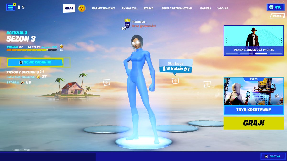 rabus2k's tweet photo. Dzień 8 zostawania prosem #Fortnite #FortniteCreative #Video #LiveStream #eSports #FJ #skins https://t.co/rtSnpJpO1o