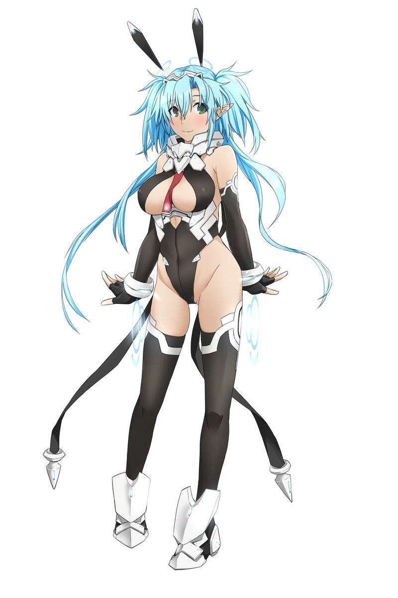 「skeb依頼で描かせていただきました服装はサイバーな感じの私デザインでのオリジナ」|三崎にしき.n3（絵描きのイラスト