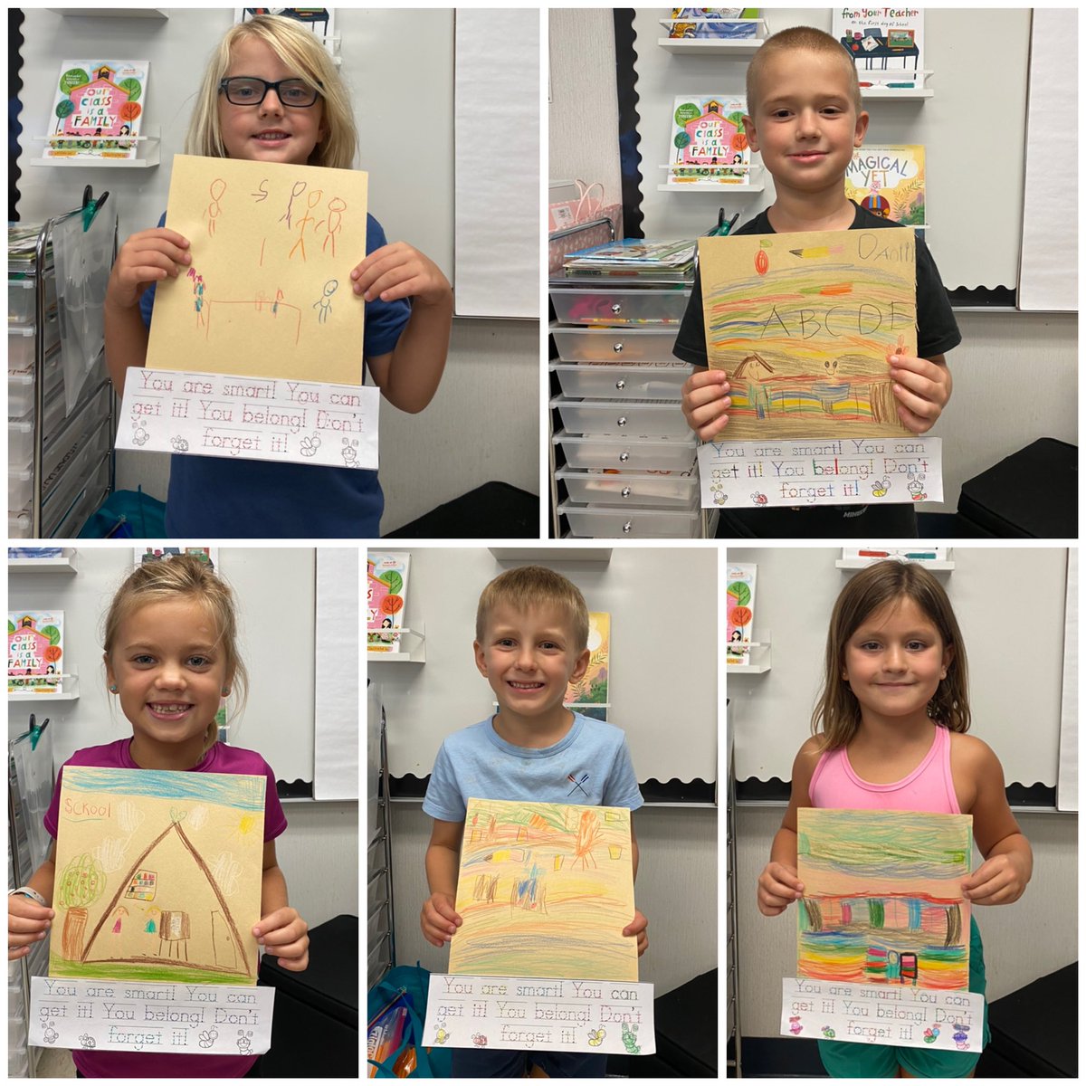 MissKetis's tweet photo. After reading “The Pout, Pout Fish Goes to School” we loved talking about not giving up when things get hard and trying our best while learning! “You are smart! You can get it! You belong! Don’t forget it!” 🐬📚@LaurelOakElem https://t.co/1QbgzJLtgz