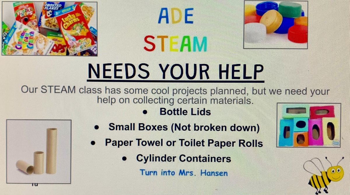 AliceDrive_Elem's tweet photo. Help us out! #SumterSDProud #ADEtheplacetoBEE https://t.co/RTtPDrKXbI