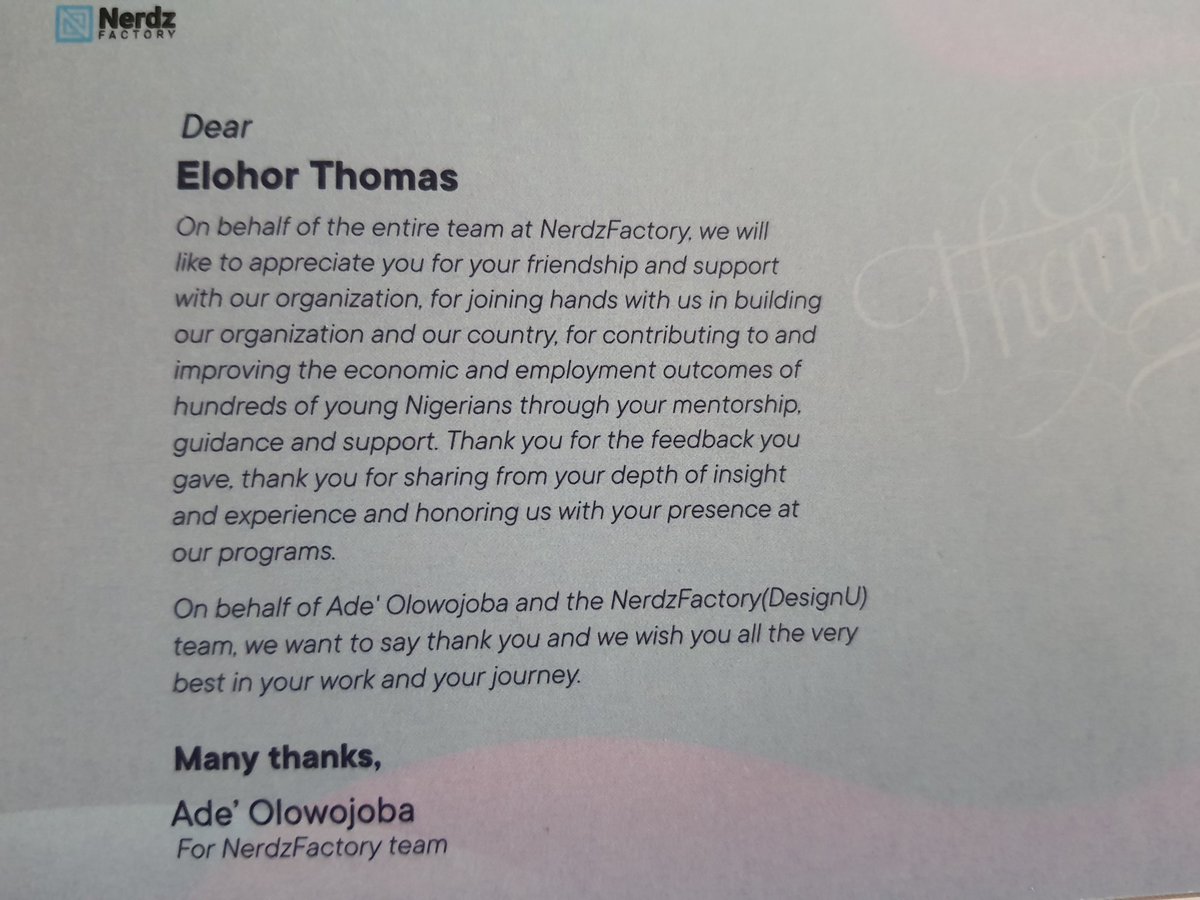 Many thanks to <a href="/adeolowojoba/">Ade' Olowojoba</a> and his team at Nerdz Factory, you guys rock!
Keep up the good work.