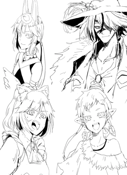 リベリタさんとこの練習絵1個見つかった。ミツユさんも練習してた 