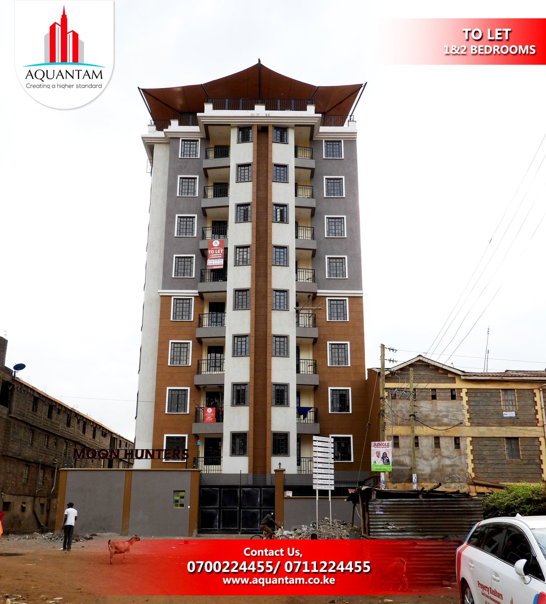 AquantamGroup's tweet photo. Newly Built 1&2 Bedroom Master Ensuite Apartments with Lift Access Available For Rent along Ruiru Kamiti Rd.
1 Bedrooms kes 23k per month
2 Bedrooms Master Ensuite kes 32k per month
โ๏ธ 0700 224455/ 0711224455 (Viewing is FREE)
#Tirries #Makueni #ReturningOfficers #Mr76 #Waiguru https://t.co/MNIXbab22s