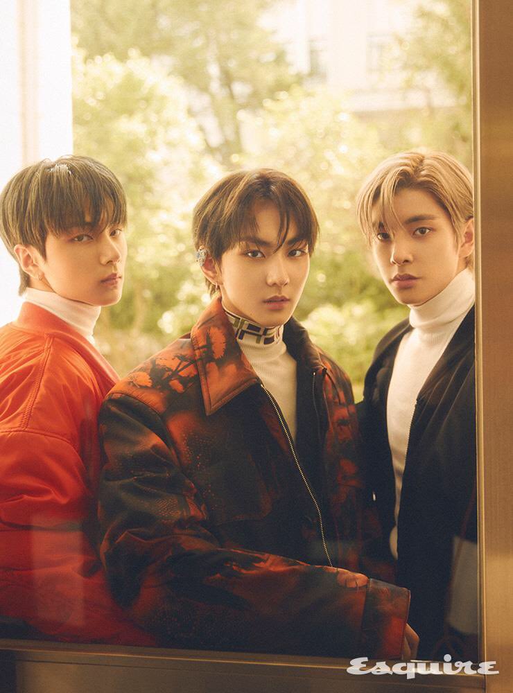 A unit shoot with an entirely different fit than the previous two featuring the 3J of ENHYPEN.