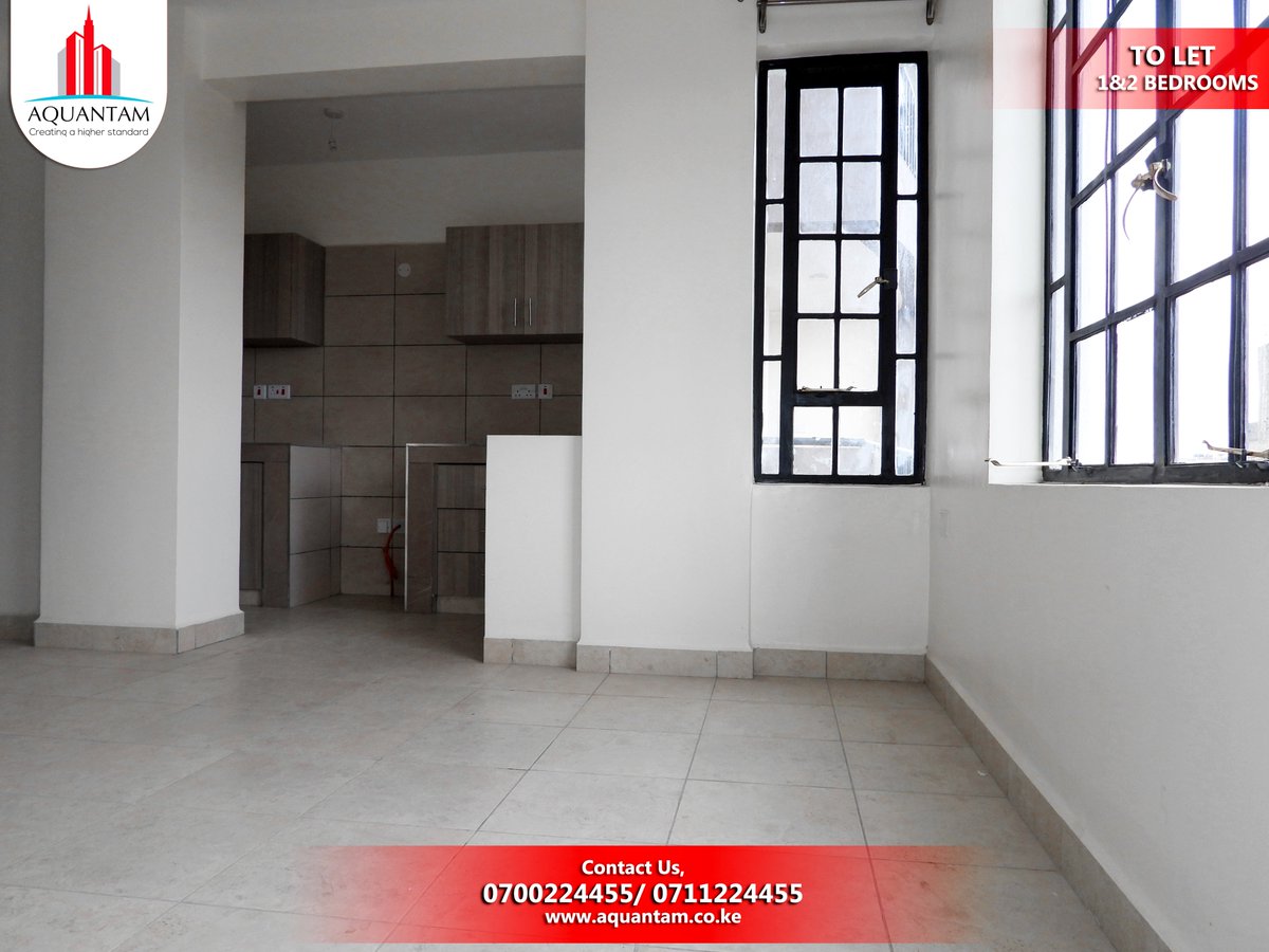 AquantamGroup's tweet photo. Newly Built 1&2 Bedroom Master Ensuite Apartments with Lift Access Available For Rent along Ruiru Kamiti Rd.
1 Bedrooms kes 23k per month
2 Bedrooms Master Ensuite kes 32k per month
โ๏ธ 0700 224455/ 0711224455 (Viewing is FREE)
#Tirries #Makueni #ReturningOfficers #Mr76 #Waiguru https://t.co/MNIXbab22s
