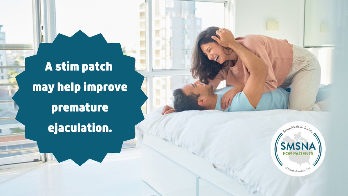 SMSNA4Patients's tweet photo. A stim patch is a small, electrical device worn to delay premature ejaculation. A new study tested the efficacy of using a stim patch. Find out the results of this study here: https://t.co/et94sR2xPE @SMSNA_ORG https://t.co/PLbC2LjTnK