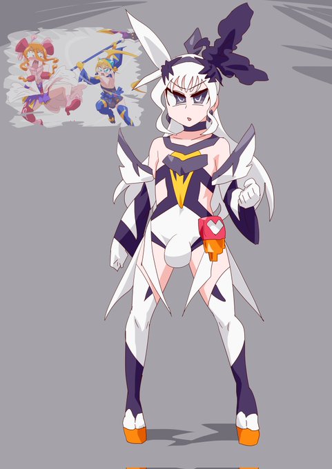 キュアダークアギレラ。ハナキくんの悪魔妖精が変身。キュアジャンヌを憎悪している。 #キュアライダー #ライダー少女 (?) 