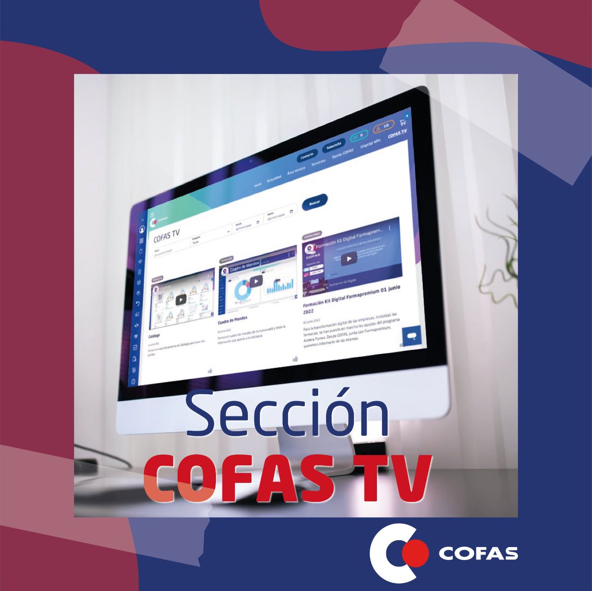 iCOFAS's tweet image. En la sección de #COFASTV de nuestra web podrás ver las formaciones que hemos realizado estos meses en #COFAS y también, entre otras cosas, #videotutoriales para que conozcas mejor la web y todas nuestras herramientas.
Accede ya y echa un vistazo a los vídeos que hemos preparado