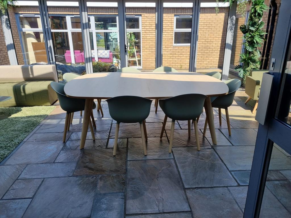 InteriorDiamond's tweet photo. Check out this recent job we completed at The Loyne Specialist School in Lancaster. 
Whilst schools out for summer, they wanted a whole new refit of furniture in the conservatory area.🌞

#school #dbisolutions #fitout #lancaster https://t.co/uiyHosJe4N