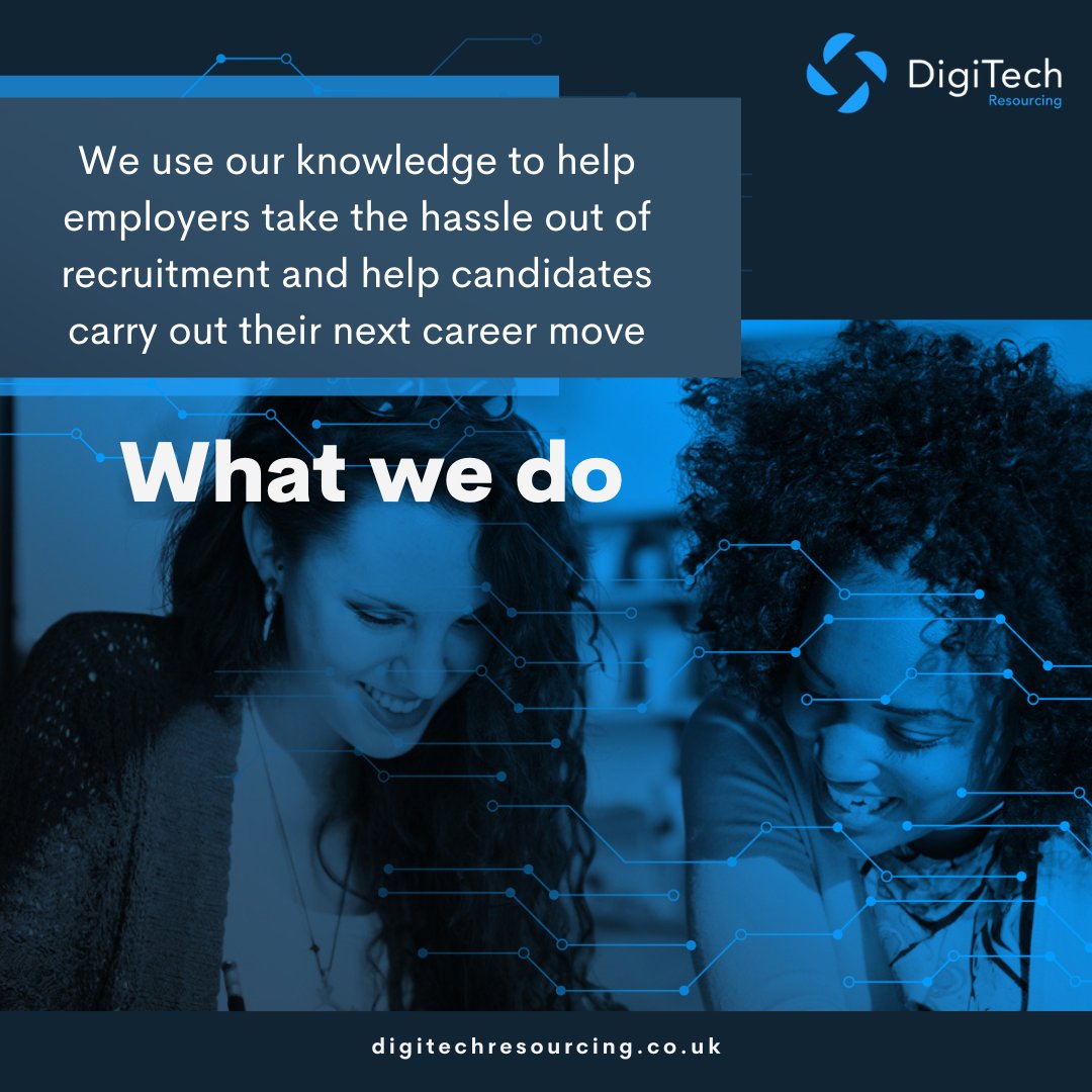 DigitechRecruit's tweet image. We will focus on providing the best available talent to our customers, leveraging Digtech&apos;s exceptional market knowledge and network. To find out more, visit: lnkd.in/dPuuDT9Y

#TechRecruitment #Recruitment