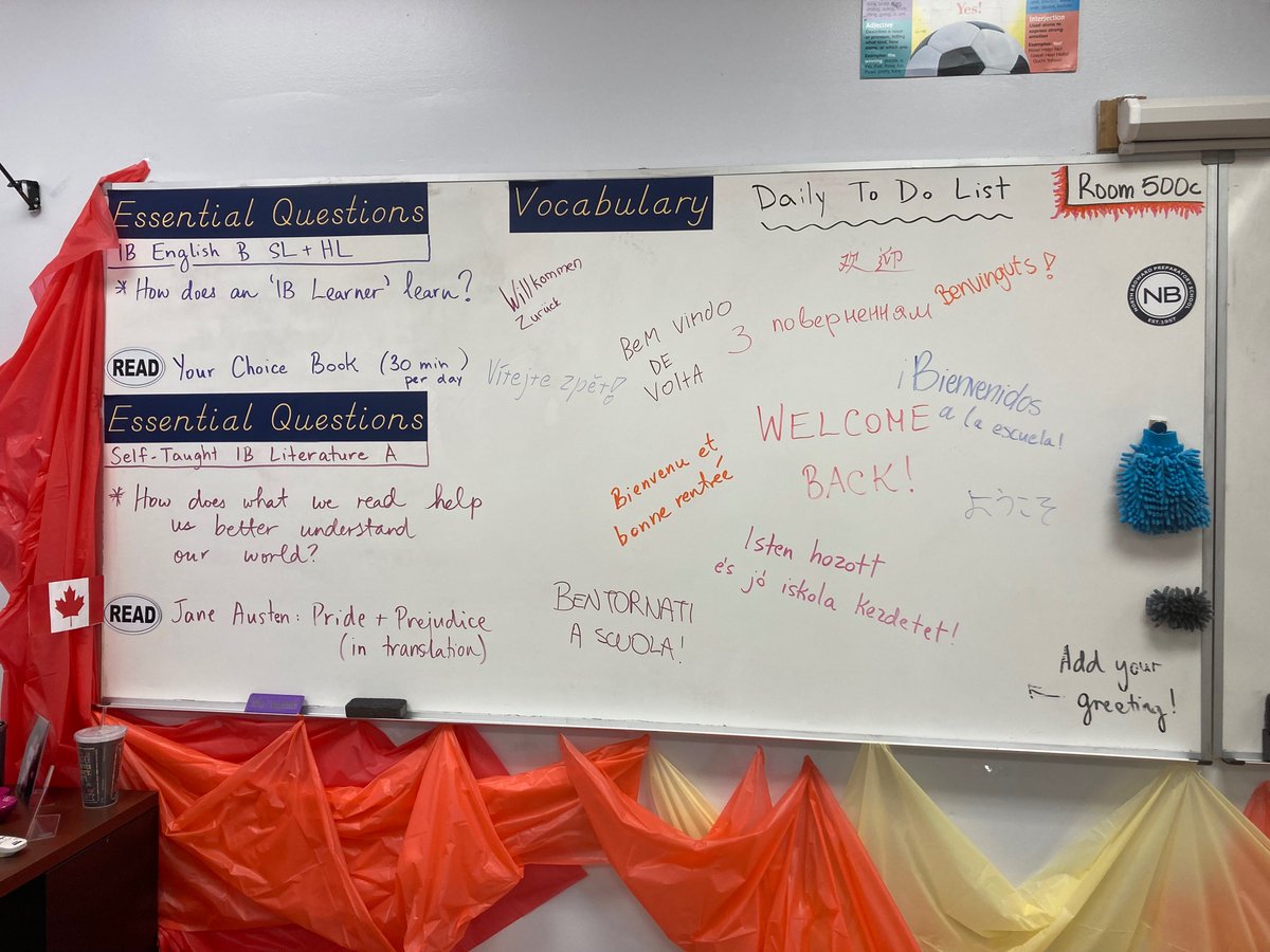 EsolBogi's tweet photo. Letโs make Day 2 even better! ๐ฅ ๐ฅ @NBPSEagles #litislit #reptheprep #classpet https://t.co/zID7ROf6Et