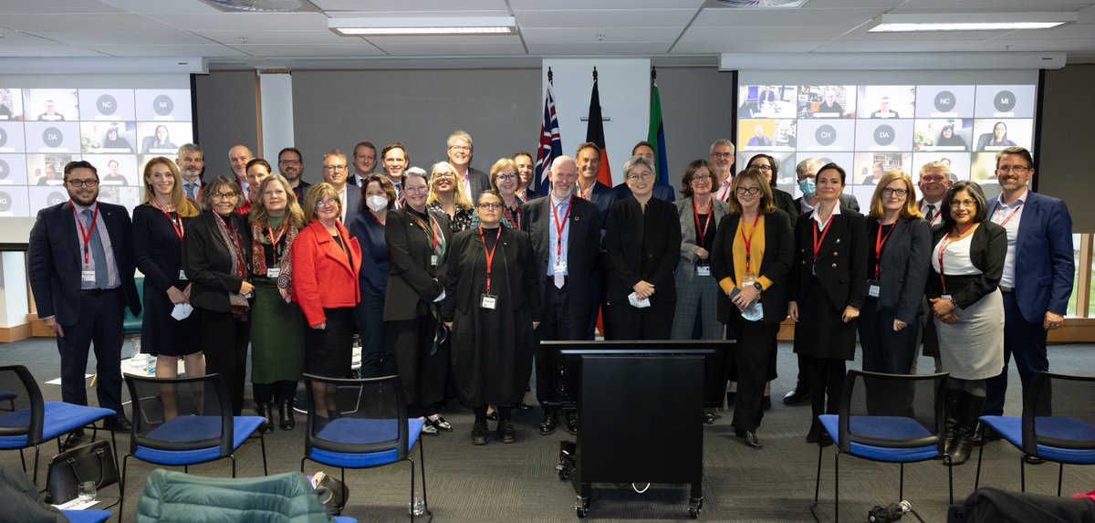 ACFID's tweet photo. Fantastic for ACFID's international development NGO members to engage with @SenatorWong &amp;  @PatConroy1  and DFAT Secretary Jan Adams on the importance of civil society.

This will be a respectful, consultative &amp; constructive  relationship. https://t.co/xK6Q0NvN77