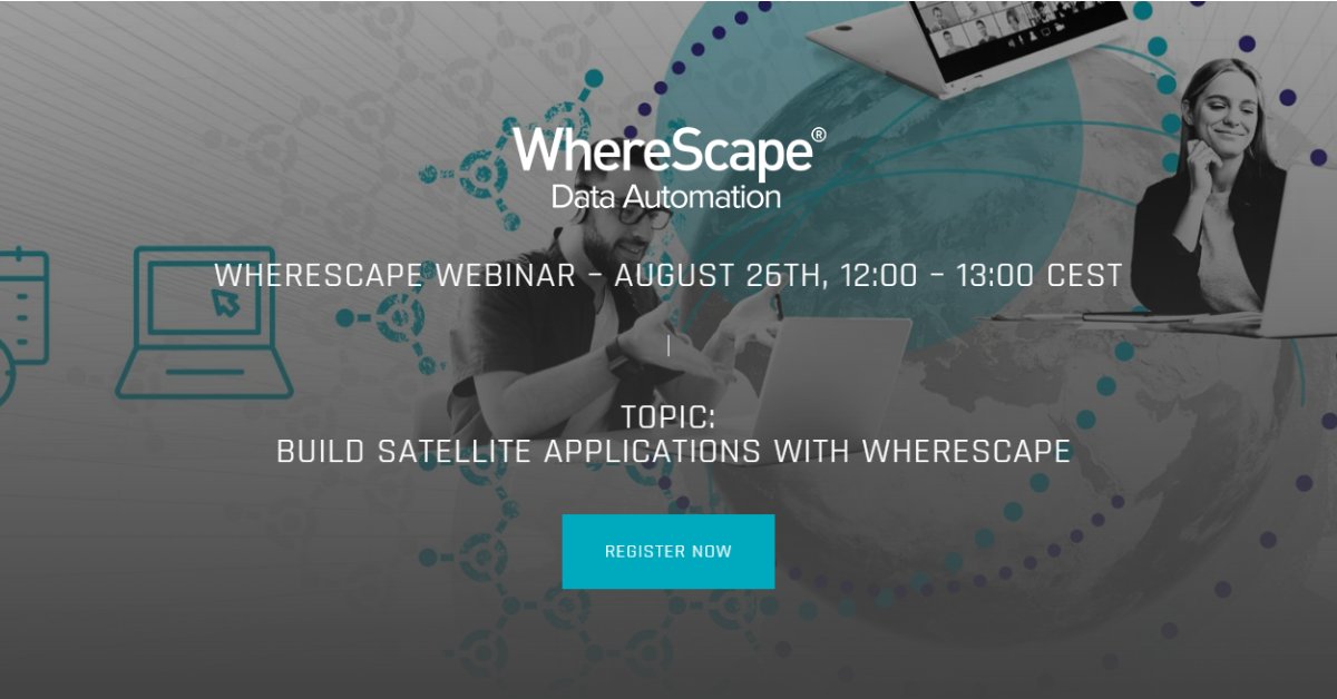 wherescape's tweet image. Do you want to build #satellite applications? Attend the webinar hosted by our friends at #Scalefree to learn how effectivity satellites and record tracking satellites can be shipped as enablement packs on #Wherescape.

Reserve your seat to the earliest: wherescape.com/events/build-s…