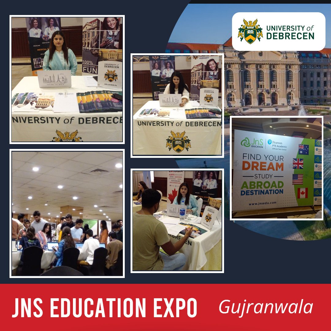 UODPk's tweet photo. University of Debrecen Pakistan Regional Office participated in JNS World Wide Education Expo at Rachna Hotel, Gujranwala.
#Debrecen #UniversityofDebrecen #StudyinHungary #Expo #Studyabroad #AKConsultants #Pakistan #StudyinEurope #Hungary #ASKTeamUODPK  #Admission #Opportunity https://t.co/wQI3RNSvoF