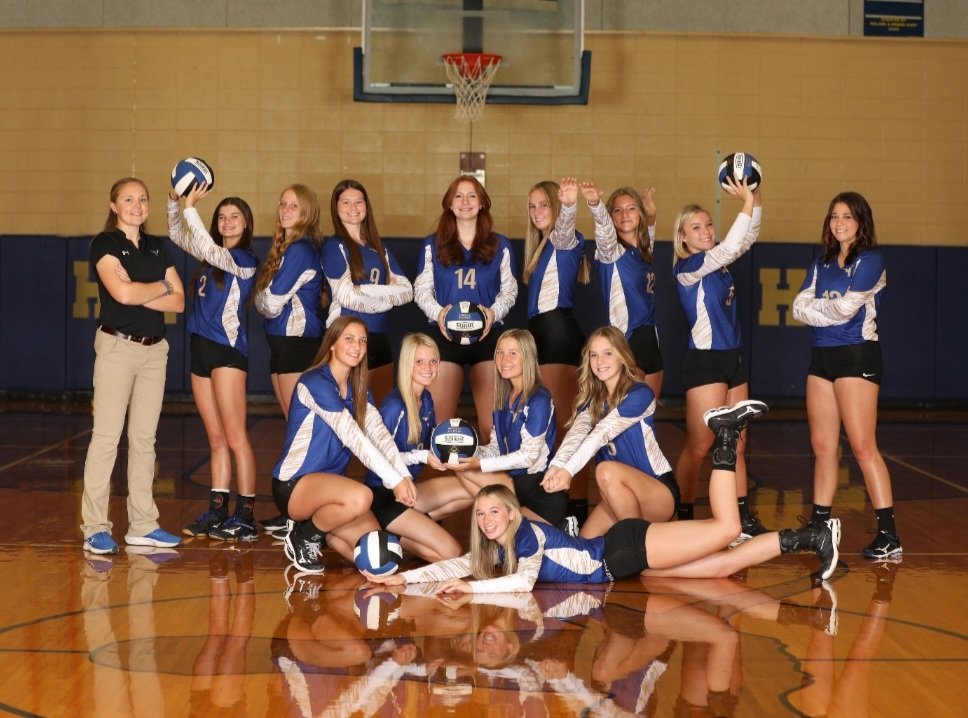 It's game day!  Lady Horns at Beaumont United!  Come out and support these girls💙💛🏐💙💛