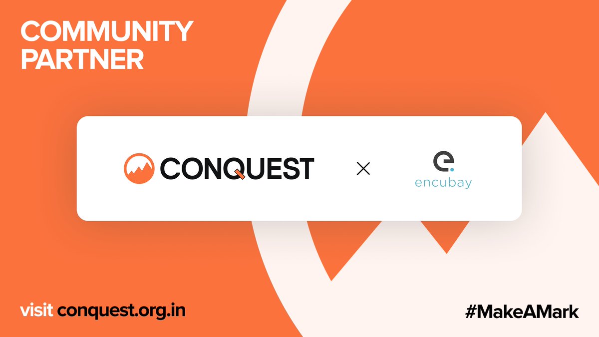 ConquestBITS's tweet photo. Announcing @Encubay_  as the Community Partner for Conquest '22.

Encubay innovates to drive sustainability in the start-up ecosystem by bringing together a network of entrepreneurs.

Register for the invite-only Demo Day: https://t.co/PjXtgrHyq4

#ConquestForStartups https://t.co/H5NugvLYT2