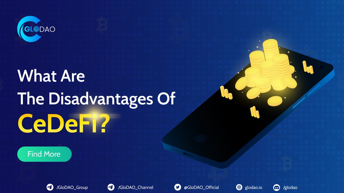 GloDAO_Official's tweet photo. Learn more about the advantages of CeDeFi here 👉 https://t.co/uEZRVhM4xN

#glodao #defi #dao #blockchain https://t.co/vxGHJ8mw4U