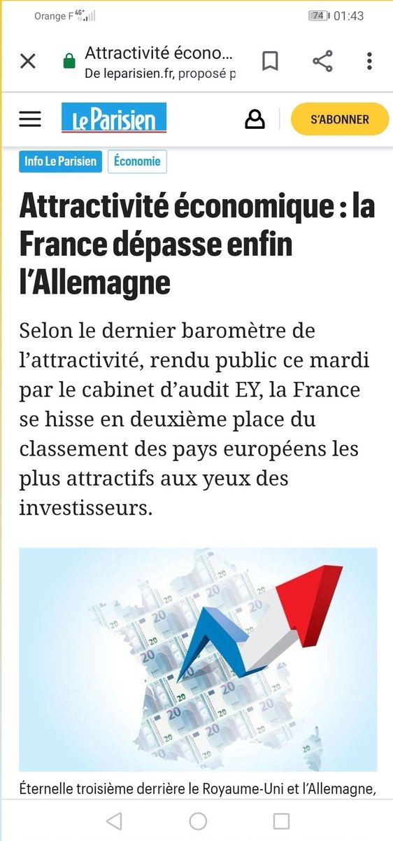 Apache31396381's tweet photo. @favrinho06 @CerfiaFR Depuis 2017 Macron a redressé l'économie, la France a intégré le top 5 des pays les + économiquement attractif du monde, dépassé All en attractivité économique, chômage + bas depuis 13 ans, les impôts ont fort baissés, le quoi qu'il en coûte à sauver l'économie et les entreprises https://t.co/NyCUWIIRF3