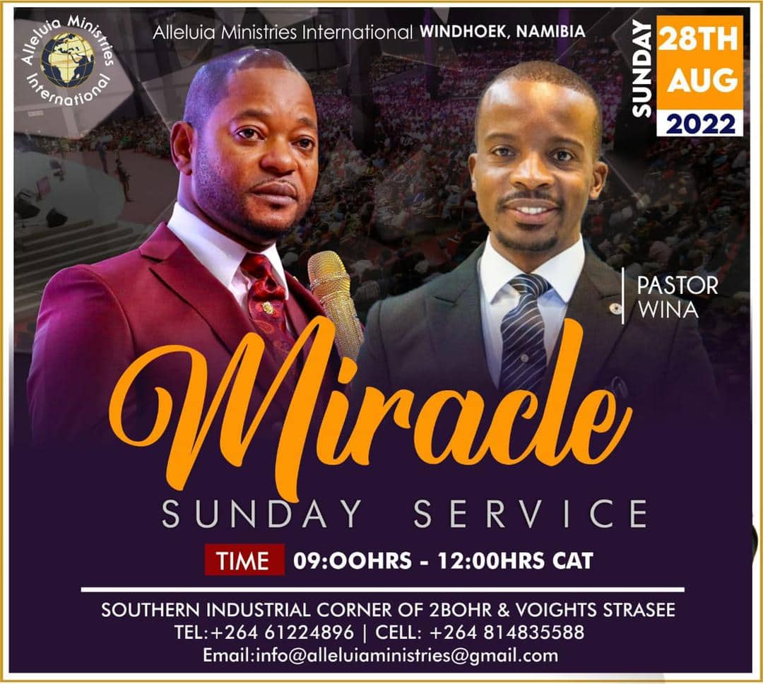 This coming Sunday will be a Sunday (28 Aug 2022) you will see the hand of God performing a miracle for you. Come and let God do it for you. 
Share and invite someone.