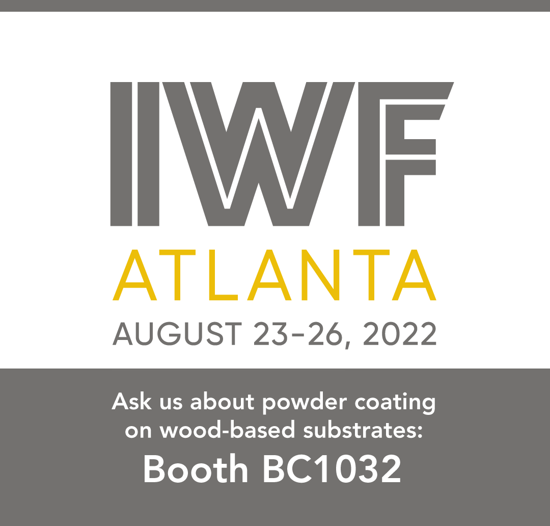 powdercoatpro's tweet photo. Powder_Coating: Good morning, @IWFAtlanta! See us at booth BC1032 to learn about the processes and equipment needed for #powdercoating on wood-based substrates. Enjoy the show! #IWF2022 https://t.co/G5iGNagzsD