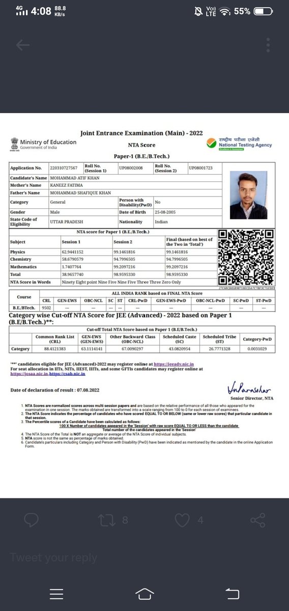 Ruchi1097's tweet photo. #JEEMains2022 #JeeMainsThirdAttemptForAll #JEEAspirantsFutureMatters Who says money can't buy happiness look at these perfect examples set by NTA @DG_NTA @narendramodi @dpradhanbjp @aajtak @ndtv @EduMinOfIndia @rashtrapatibhvn @PMOIndia @nsui @RahulGandhi https://t.co/OC7cpwxqsU