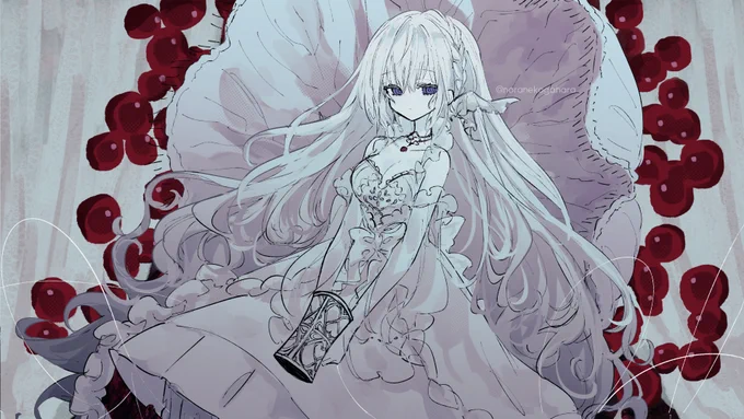 【 お仕事報告 】この度、藍月なくる様()の「ド屑」の歌ってみた動画イラストを担当させて頂きました!動画内で表情がすこし変わります……何卒、よろしくお願いいたします!! 