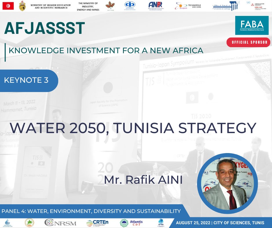 afjassst's tweet photo. 📶 STAY TUNED ‼️‼️‼️

✅  Technical Sessions program
➡️ Panel 4: Water, Environment, Diversity and Sustainability
🗓 Thursday, August 25, 2022 ⏰ 09h15-10h25
🎯 Auditorium Ibn Khaldoun, City of Sciences, Tunis 🇹🇳🇹🇳 https://t.co/mgd3zoaZmK