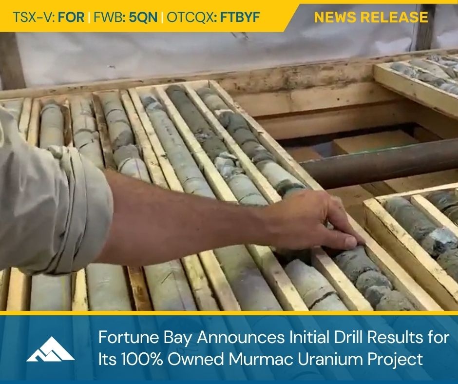 fortunebaycorp's tweet photo. $FOR.V | Intersects Near-Surface Elevated Radioactivity In Multiple Drill Holes at the Murmac Uranium Project. Located in northern #Saskatchewan.
https://t.co/nvMbJepyFU
#saskmining #juniormining #uraniumstock #miningnews #investing #uranium #miningindustry #StockstoWatch https://t.co/gc7JRguezK