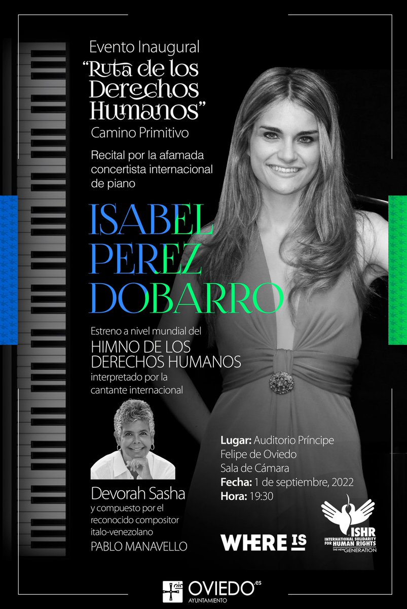 devorahsasha's tweet photo. September 1st. 2022. Auditorio Prรญncipe Felipe en Oviedo. Asturias-Spain opening event of the Route to Human Rights in the Primitive Way of Saint James #routetohumanrights #wayofsaintjames https://t.co/SRYi37wQTR