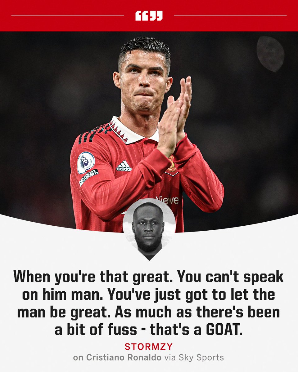 ESPNUK's tweet photo. Stormzy has got Ronaldo's back 🐐 https://t.co/C1aA6XyofT