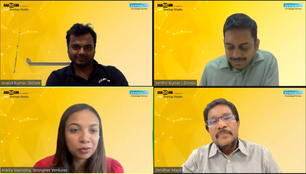 Senseforth's tweet photo. Join @shridharmarri live, as he talks with Ankita Vashistha, Anand Kumar, and Senthil Kumar in a panel discussion on 'Navigating the challenges in the downturn in the SaaS ecosystem', at the virtual launch of the SaaS Club.

@Zinnov #innovation #aiforall #businessgrowth #SaaS https://t.co/su5XXtgN69