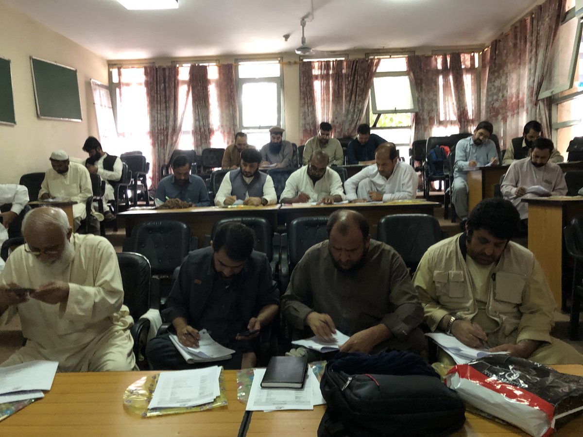 Consulting_JSCS's tweet photo. #Hospital #Managment #Training in progress using #TQM (5S standards) to improve services of hospitals in eastern #Afghanistan. The training is focused #learning_by_doing, in which the pracitipants partice and then assess management  practices in different sections of the hospital https://t.co/HwmOhajr1K