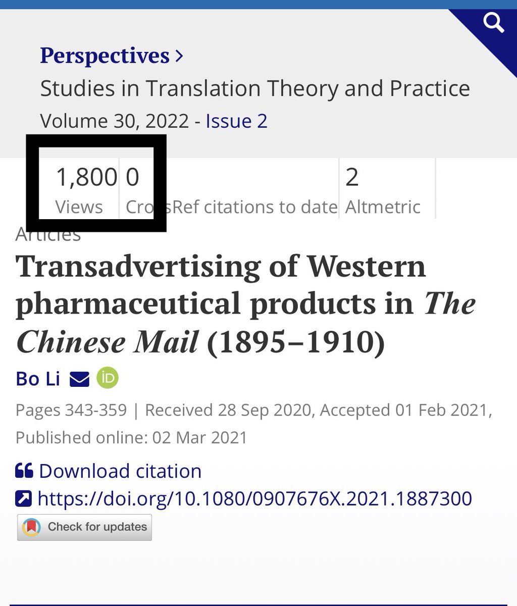 It is great that the article is so popular with 1800 views. Thank you.  

doi.org/10.1080/090767…