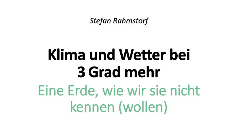 Diese 18 Seiten in verständlicher Sprache u mit anschaulichen Beispielen auf Basis der neuesten wissenschaftlichen Evidenz ist die beste Kurzfassung der Konsequenzen des Klimawandels, die ich je gelesen habe. Bravo, <a href="/rahmstorf/">Prof. Stefan Rahmstorf 🌏 🦣</a>. Bitte um RT zur Verbreitung. pik-potsdam.de/~stefan/Public…