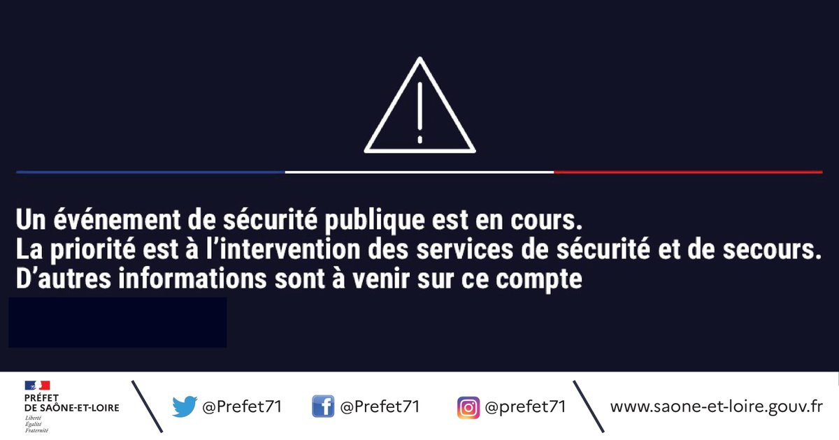Prefet71's tweet photo. ⚠️ Un individu armé s'est enfermé dans sa chambre de l'hôtel Ibis de Montceau-les-Mines ce mardi depuis 11h00 du matin. Par mesure de prudence, l'hôtel a été évacué de tous ses clients et personnels et la police et la gendarmerie ont fermé les accès à la zone environnante. 1/2 https://t.co/MgQWMA6f9D