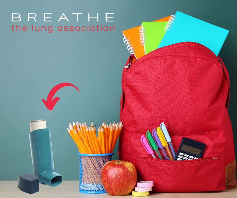 LungNsPei's tweet photo. Back to school essentials: Notebooks, pens, pencils, #asthma medications? It’s important to have your child’s asthma under control before returning to school to avoid the #SeptemberSpike. https://t.co/9KyhLTcLzm