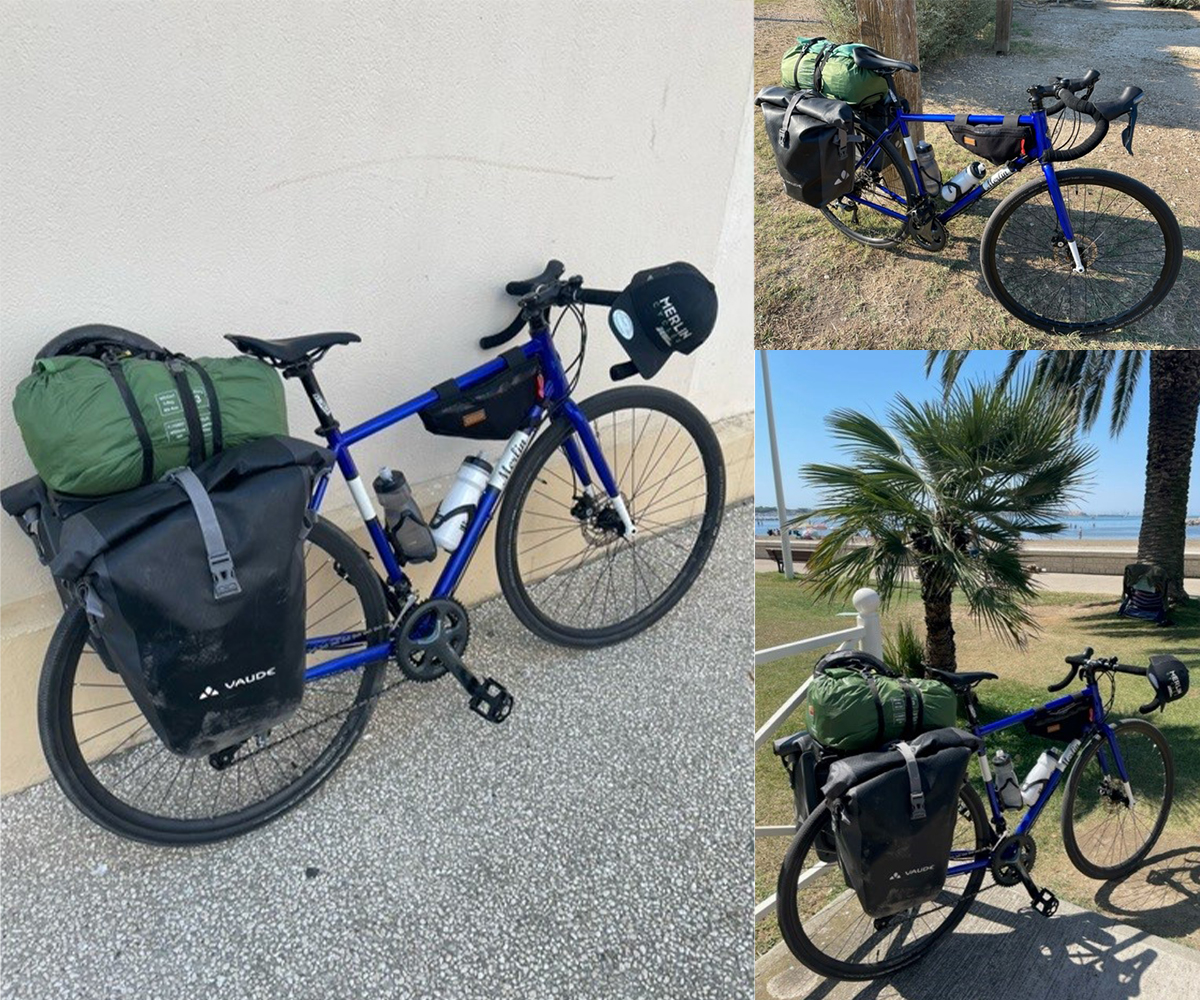 merlincycles's tweet image. Our warehouse manger Matt took his Merlin All-road on a week long adventure around the south of France last week. Certified adventure touring gravel bike. Get yours in the link below.
merlincycles.com/search?w=Merli…
#merlincycles #allroad #touring #gravelbike #steelbike