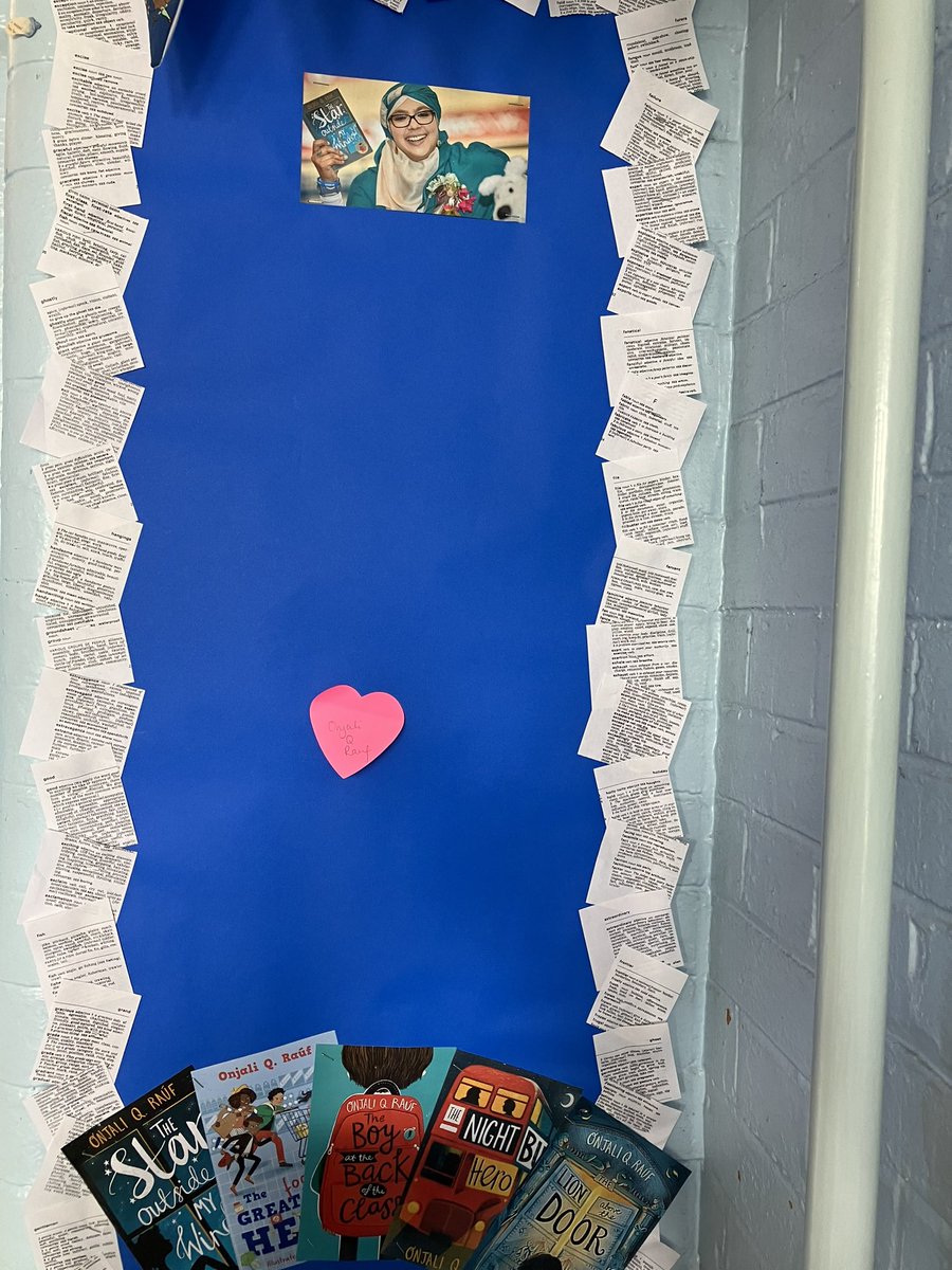 Making a start to our <a href="/OnjaliRauf/">onjali rauf</a> display, ready to welcome Rauf class back to school next week!