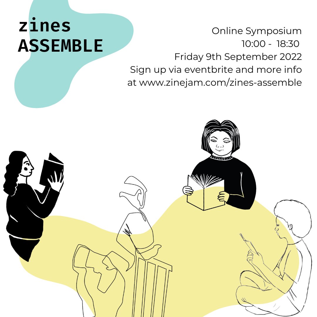 DIYarchivist's tweet photo. Popping on briefly from leave to say that tickets are live for Zines Assemble, a great (online) symposium and  (IRL) zine making event I'm co-organising with a good gang of zine folks and @wellcomelibrary. Free tickets, programme and more info here https://t.co/jtauP2QfBR https://t.co/Cis1uFRkYv