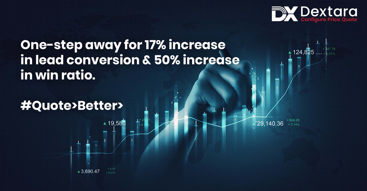 Dextara_Digital's tweet photo. Get increased #leadconversion and win rates by implementing #DextaraCPQ.  
Send timely, accurate, and customized #quotes and win more #Customers 
Discover how- https://t.co/rQbKQ5VUfX https://t.co/E5JeznaM7c
