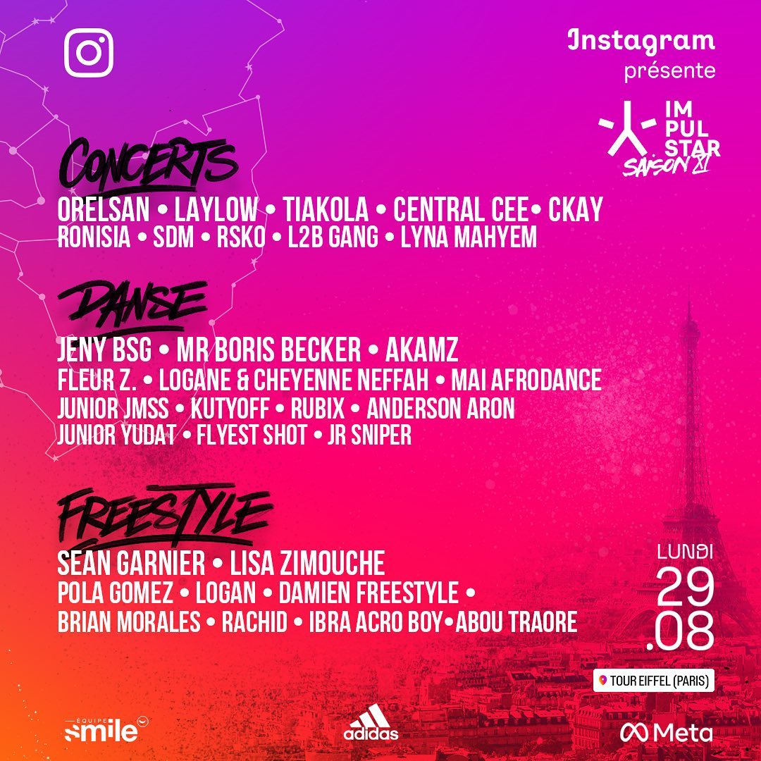 viewsfrance's tweet photo. Laylow, Orelsan, Central Cee, Tiakola, Ckay, SDM… L’énorme programmation de la finale du tournoi de street-foot Impulstar 👀

L’évènement aura lieu le 29 août au stade Emile-Anthoine, sous la tour Eiffel. Les places sont limitées et gratuites. https://t.co/TIZFeF4Riv
