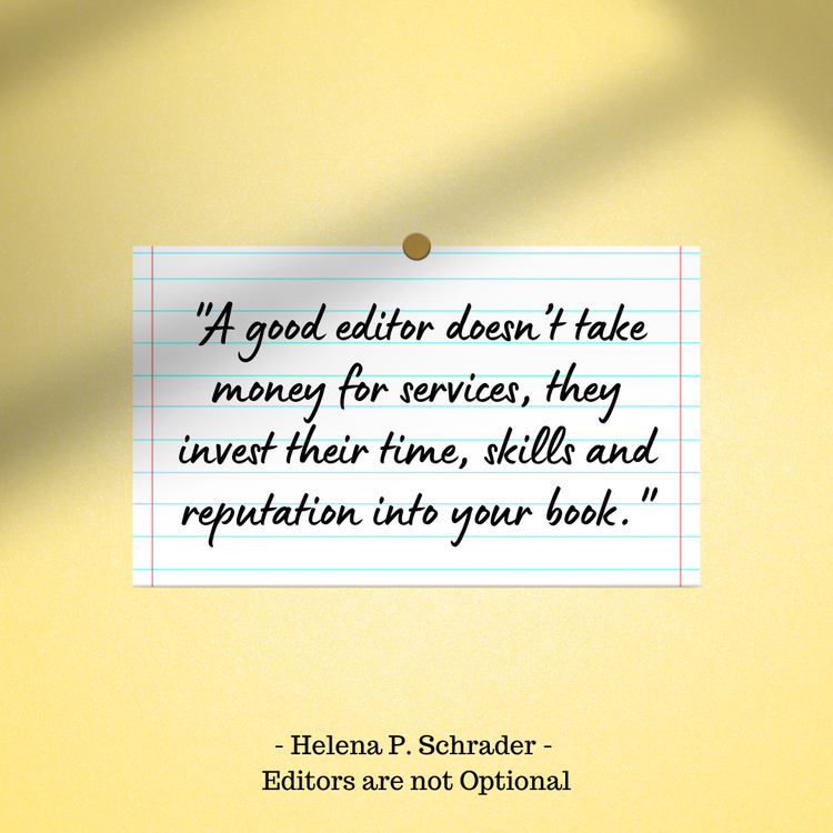 MindyMcGinnis's tweet photo. This week on the blog, Helena P. Schrader on Editors Are Not Optional @WomenonWriting @BeingTheWriter
https://t.co/DSpsdLXTQE
#writingcommunity #writer #writinglife #writing #writerscommunity #book #editing #editor #publishing #selfpublishing #MoralFibre https://t.co/MEUQc7inpE