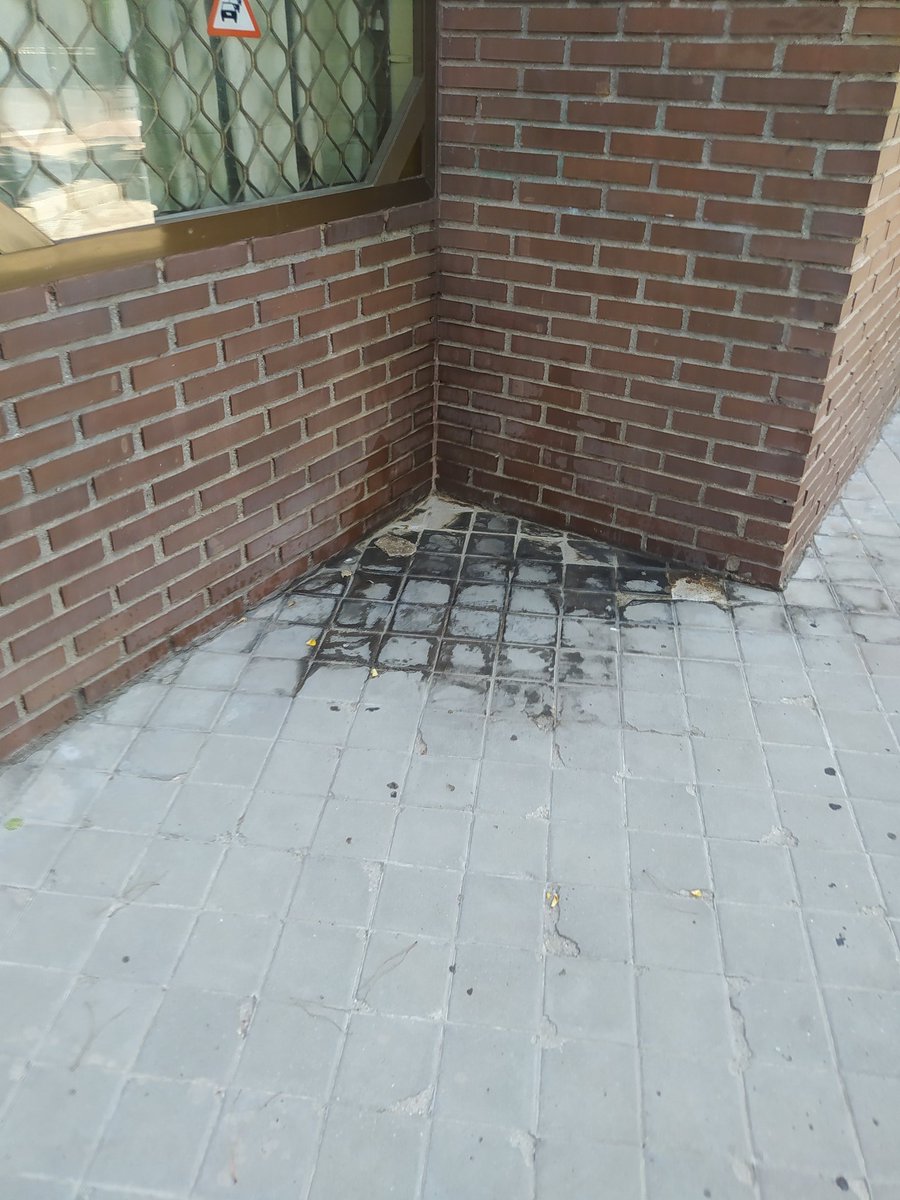 vecinosEliptica's tweet photo. Las fachadas calcinadas de meadas, todo vale en la plaza etílica, es una vergüenza y muy triste el abandono que sufrimos @Lineamadrid @AlmeidaPP_ @begonavillacis @bcarabante aquí nadie se hace fotos https://t.co/bvvlO3uaYf