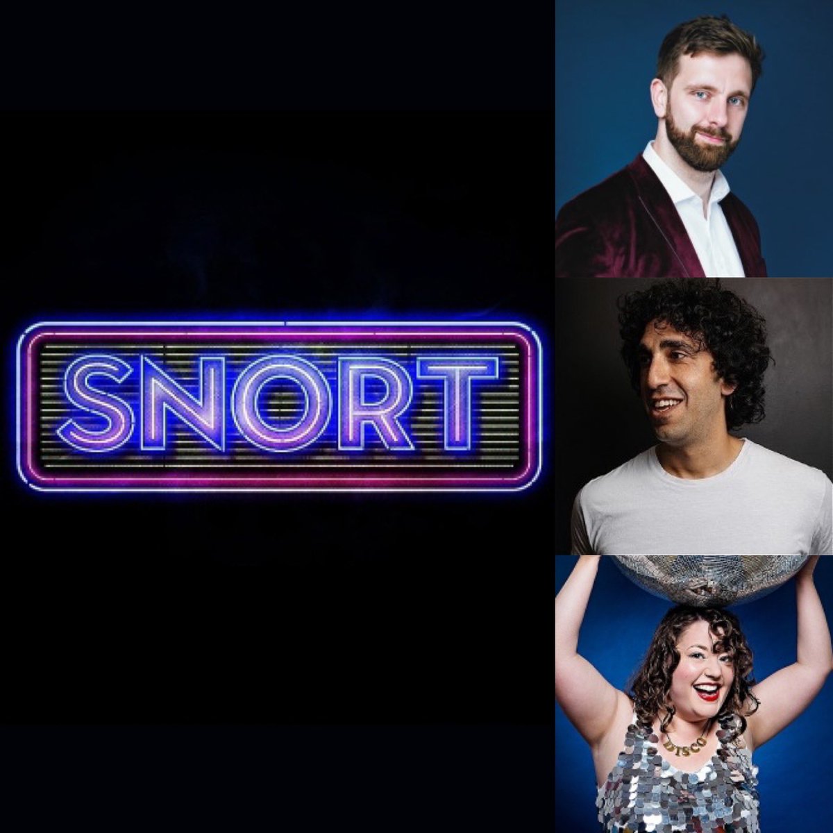 EDINBURGH! Tonight we’re joined by very special guests <a href="/pierrenovellie/">Pierre Novellie</a>, Ray Badran &amp; <a href="/katiepritchards/">Katie Pritchard 🕺☀️🦭🌈 #DISCOBALL</a>!

11pm Pleasance Courtyard, Upstairs :)

tickets.edfringe.com/whats-on/snort