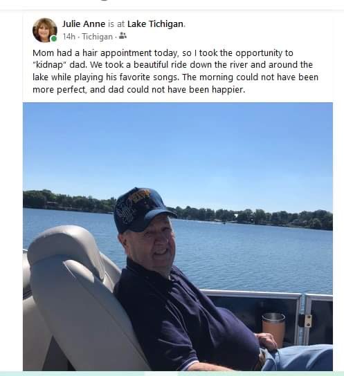 payitforward71's tweet photo. @FM1061 I thought you might enjoy the post that landed me in Facebook Jail for violating community standards. I guess “kidnapping” my dad was a bad thing. Lol https://t.co/OqRcJ6b96N