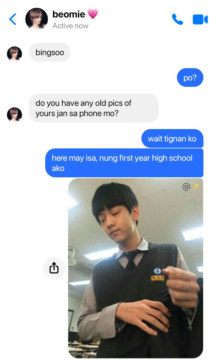 soobicakes's tweet photo. a #soogyu mini filo au kung saan tinawanan ni be0m9yu ang old pic ni s00bin kaya nagtatampo siya. https://t.co/oNcGxUdnss