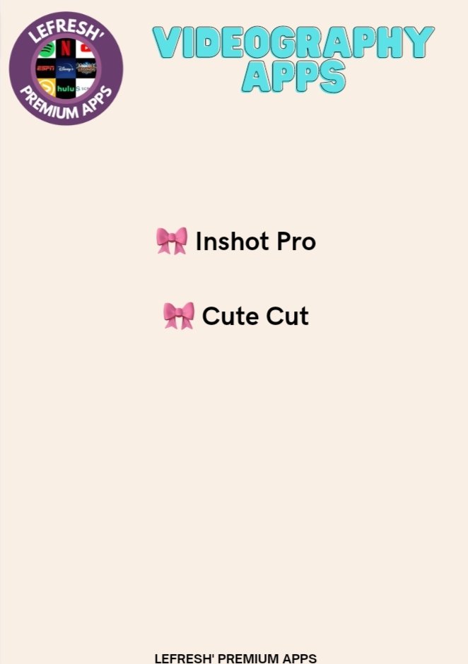 🟢 LEFRESH' PREMIUM APPS/TUTORIALS tweet media