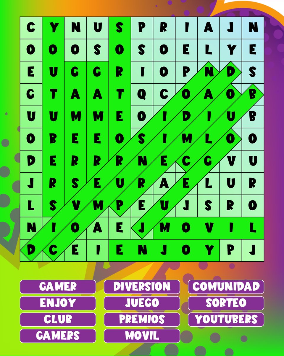 GamerEnjoyClub's tweet photo. 👉🏻 Os dejamos la SOLUCIÓN de la sopa de letras del pasado jueves.

¿Acertaste todas? Cuéntanoslo en comentarios.

Muchas gracias a todos y todas las que participasteis 😊 https://t.co/b5CLBOhUqB