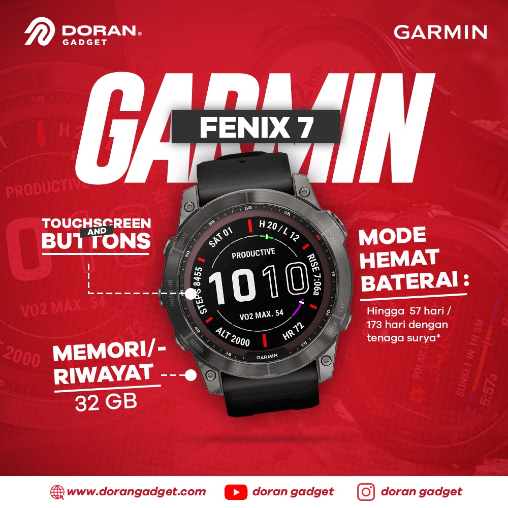 dorangadgetid's tweet photo. Garmin Fenix 7, salah satu Smartwatch terbaik dari Garmin yang memiliki berbagai fitur unggulan. Oh ya buat Sobat Doran lagi cari Garmin Fenix 7 yuk bisa langsung datang ke Doran Gadget Store terdekat yah!

#DoranGadget #Garmin #GarminIndonesia #GarminSmartwatch  #GarminFenix7 https://t.co/cmlRzKMggh